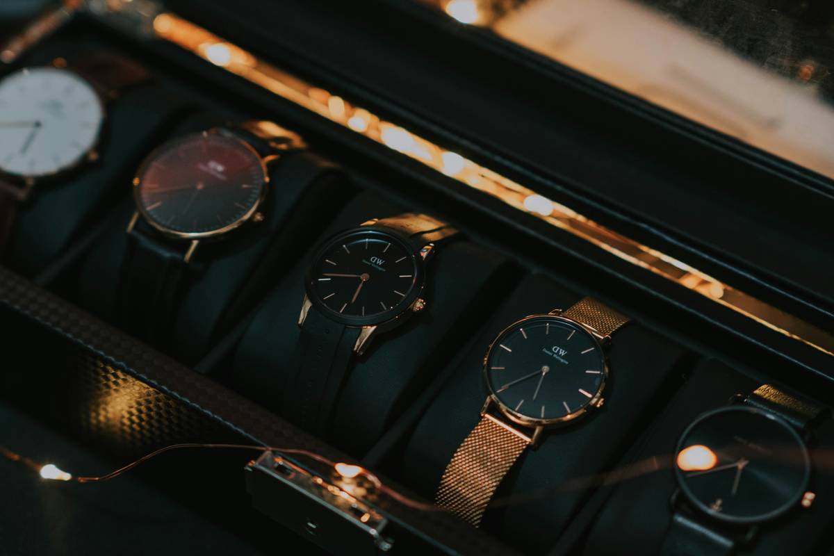 Rare signature edition watch colors displayed on velvet with natural lighting highlighting subtle gradients